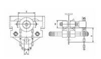 CBTG Hook Mount Geared Trolleys - 2