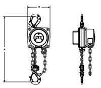 CM® Hurricane 360 Degree Hand Chain Hoists - 2