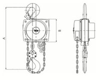 Yale® 360 Degree Suspended Model Atex Hook Hand Chain Hoists - 2