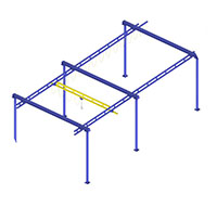 Gorbel® Free Standing Workstation Cranes