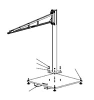 Gorbel® Portable Bases for 150 Pound (lb) Capacity Tool Solution Jibs