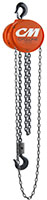 CM® Series 646 Cyclone 1-1/2 Ton (t) Capacity and 10 Feet (ft) Standard Lift Hand Chain Hoist (4625)