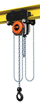 CM® Hurricane 360 Degree 3 Ton (t) Capacity 10 Feet (ft) Standard Lift Army-Type, Integrated Trolley Hoist (HU3000PA10)