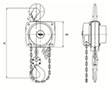 Yale® 360 Degree Suspended Model Atex Hook Hand Chain Hoists - 2